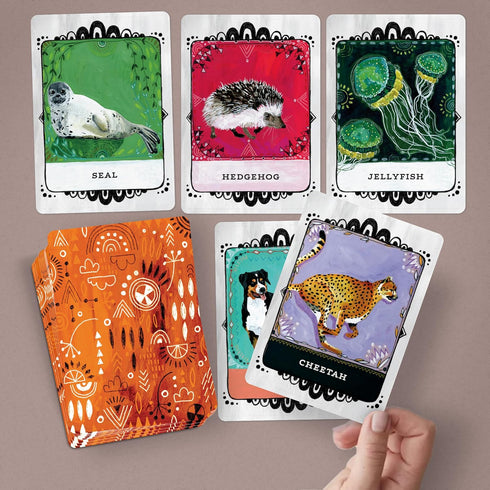 Em & Friends Animal Allies Oracle Deck by Jessica Swift: A Magical 50-Card Oracle Deck with Guidebook...