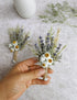 Dried Flowers Boutonniere for Men Wedding 2 Pieces Set Groom Boutonniere kit Boho Pampas Fall Anniversary Decorations (Lavender)...