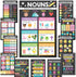 Hadley Designs 12 Chalkboard Parts of Speech Posters for Elementary Posters for Language Arts - Grammar Posters for Classroom Elementary Classroom...