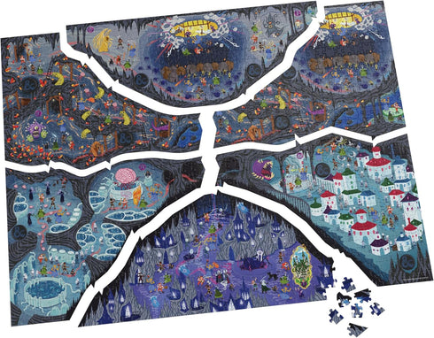 Dungeons & Dragons, Build and Explore Adventure Puzzle, DND Adult Puzzles, Dungeons and Dragons 1000 Piece Puzzles for Adults and Kids Ages 12+...