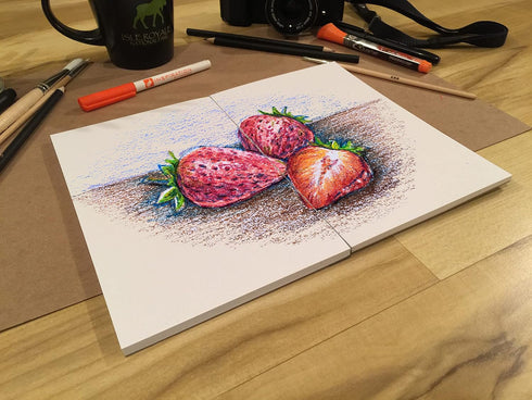 LAY FLAT SKETCHBOOK by Design Ideation. Removable sheet, journal style sketchbook. Hand made in The USA. (8.5" x 11") (1)...
