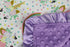 Dear Baby Gear Baby Blankets, Glitter Unicorn Pastel Rainbows, Lavender Minky, 32 Inches by 32 Inches...