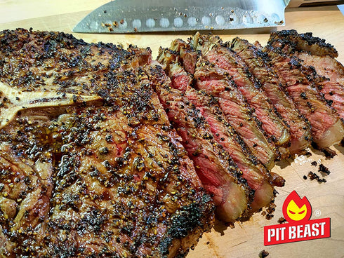 Pit Beast Coarse AF Salt and Pepper Spice Blend Dalmatian BBQ Rub | THE COARSEST SALT AND PEPPER | Steaks, Brisket, Chicken, Burgers | 14oz....