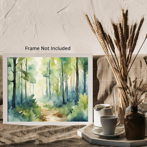 Posterizer 1 pcs- beautiful jungle trees scenary landscape 9-Landscape & Nature Art-Floral Botanical Art- Decor for Home & Office- unframed wall a...
