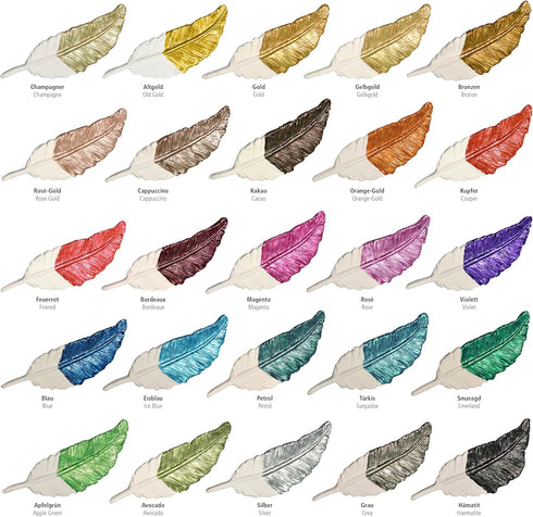 Viva Decor Maya Gold (Hematite) 1.52 Fl Oz - Shiny metallic acrylic paint for creative works on wood, glass, and porcelain. Impact-resistant, smud...