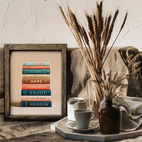 Posterizer 1 pcs-encouraging daily reminders-Motivational & Inspirational Art-Typography Art-Gift for book lovers-Decor for Home & Office- UNFRAME...