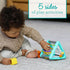 Infantino Activity Triangle & Shape Sorter with 4 Shapes, Bendy Bars, Maze Tracks & Spinning Gears for Infants & Toddlers 6M+...