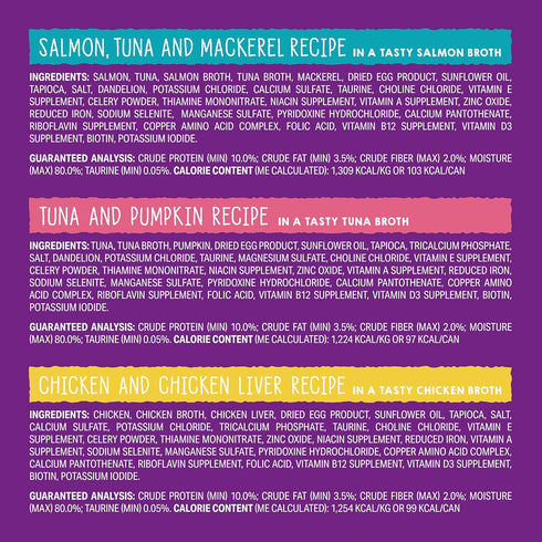 Stella & Chewy’s Carnivore Cravings Purrfect Pate Canned Wet Cat Food Variety Pack – (2.8 Ounce Cans, Case of 12)...