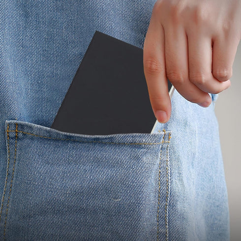 TWONE Pocket Notebook, 12 Pack Thin Cover Small Notebook for Taking Notes, Plain Paper, 30 Sheets, 3-1/2” x 5-1/2”, Black Cover...