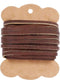 Mandala Crafts Espresso Brown Leather Cord for Jewelry Making - 6.55 Yds 4mm Leather Strips for Crafts Braiding - Flat Genuine Leather Cord String...