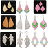 9Pcs Set Die Cuts - Earring Drop Tassel Teardrop Diamond Flower Leaf Feather Earring Cutting Dies for Card Making, Leather, Paper, DIY Crafts...