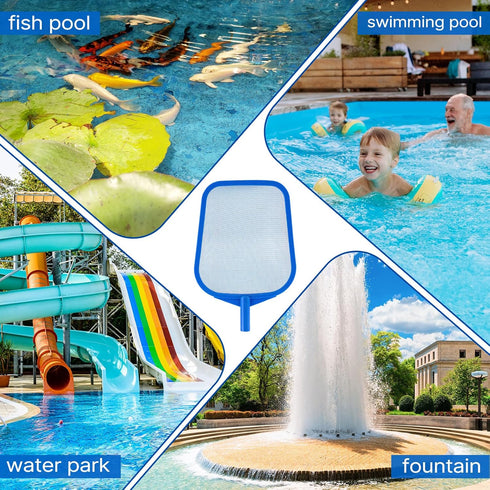 Pool Net - Pool Skimmer Net with 5 section detachable poles, 22.2''- 59.1'', Skimmer Net with Fine Mesh Net, Pool Leaf Net...