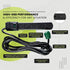 Go Green Power Inc. 6 Outlet Surge Protector, Black, 6ft Cord - 250 Joules, Circuit Breaker, Mountable, Great for in-Home Use...