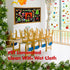 122 PCS Christmas Bulletin Board Decor, Happy Winter Holiday Cutouts Fireplace Stocking Candle Wreath Cutout Thick Cardboard Cutting Set for Class...