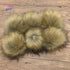 Furryvalley Faux Fur Pompom 6pcs DIY Crafts Fluffy Balls for Hat Shoes Scarves with Snap Fastener Removable Knitting Hat Horse Riding Hat Silk Acc...