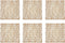 DII Woven Paper Tabletop Collection Holiday or Event Décor, Square Placemat Set, 16x16, Taupe, 6, Piece...