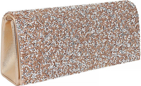 Naimo Bling Shiny Rhinestone Wedding Evening Party Clutch Handbag Purse...