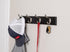 BIRDROCK HOME Oval Hook Coat and Hat Rack | 4 Hooks | Wall Mount | Black Finish | Satin Nickel Hooks...