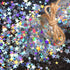 Hestya 60g Star Confetti Glitter Table Confetti Metallic Foil Stars for Party Wedding Festival Decorations(Holographic Silver,10mm and 6mm)...