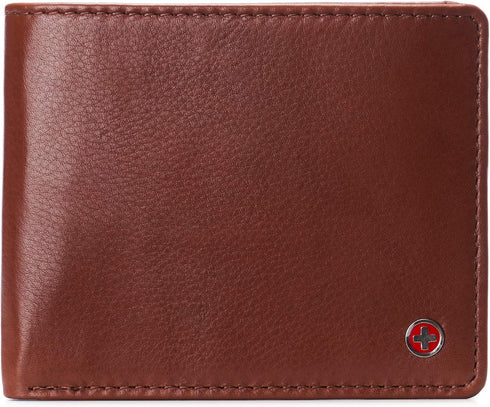 Alpine Swiss RFID Connor Passcase Bifold Wallet For Men Leather Comes in a Gift Box Soft Nappa Tan...
