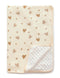 Baby Blanket for Unisex Boys Girls Nursery Minky Blankets with Muslin Cotton Front Dotted Fleece Backing Double Layer Bed Throws Pattern Love...