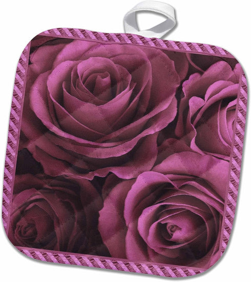 3D Rose Baker 5" Pot Holder, 8" x 8"...