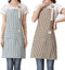 Lofekea Aprons 2 Pack Adjustable Bib Aprons with 2 Pockets Cotton Linen Cooking Kitchen Chef Apron for Women and Men...
