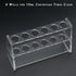 Acrylic Test Tube Holder Rack for 10ml Centrifuge Tubes Clear?Holds 13-16mm Tubes (10ml, 6 Wells)...