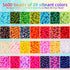 4200PCS Pearl Beads for Jewelry Making 28 Colorful 4mm Round Pearl Beads for Bracelets Making Kit Small Pearl Filler Beads for DIY Craft Necklace ...