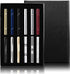FUNRUN JEWELRY 12PCS Mens Tie Clips Set Black Tie Bar Clip for Regular Ties Necktie Wedding Business Clips with Gift Box...
