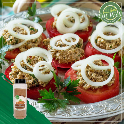 Eat Well Ground Coriander Powder 15 oz, Bulk Traditional Ground Coriander Cilantro Seeds in Shaker Bottle, Gourmet Spices Seasonings, Pure Spice I...