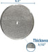 2-Pack Air Filter Factory 9-1/2 Inches Round x 3/32 With Center Hole Range Hood 12-Layer Aluminum Grease Filters