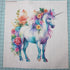 Fabric Panel 8"x8" Unicorn 100% Cotton Quilting Panel Square AM316...