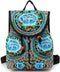 Jursccu Embroidered Backpack Purse for Women Vintage Handbag Small Drawstring Casual Travel Shoulder Bag Daypack...
