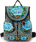 Jursccu Embroidered Backpack Purse for Women Vintage Handbag Small Drawstring Casual Travel Shoulder Bag Daypack...