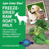 Freeze Dried Raw Goats Milk with Probiotics for Dogs & Cats (Super Greens), Organic USA Veggies & Fruits, High Protein, Digestible Goat Milk Powde...
