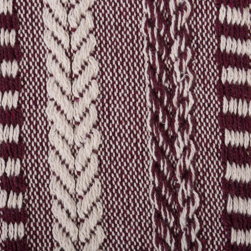 DII Braided Striped Decorative Throw Blanket, 50x60, BlackBerry...