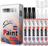 6 Pack Black & White Permanent Paint pens,Never Fade Oil-Based Paint Marker Pens,Medium Tip Quick Dry And Waterproof Paint pens For Rock,Plastic,W...
