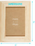 DIY Picture Frames, 4x6 Craft Frames Set, Unfinished Solid Pine Wood DIY Photo Frames, For Arts and Crafts DIY Painting Projects, Set of 3 (6x8 Fr...