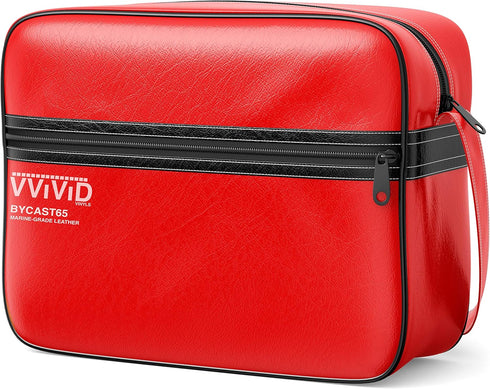 VViViD Red Weatherproof Faux Leather Finish Marine Vinyl Fabric (1.5ft x 54")...