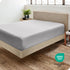 Bare Home Fitted Bottom Sheet Queen - Premium 1800 Microfiber - Ultra-Soft Wrinkle Free - Deep Pocket - Fitted Sheet (Queen, Light Grey)...
