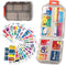 Pill Organizer with Medicine Labels Travel Daily Pill Container Mini Medication Organizer Storage Pill Organizer Travel Essentials Pill Case 7 Day...