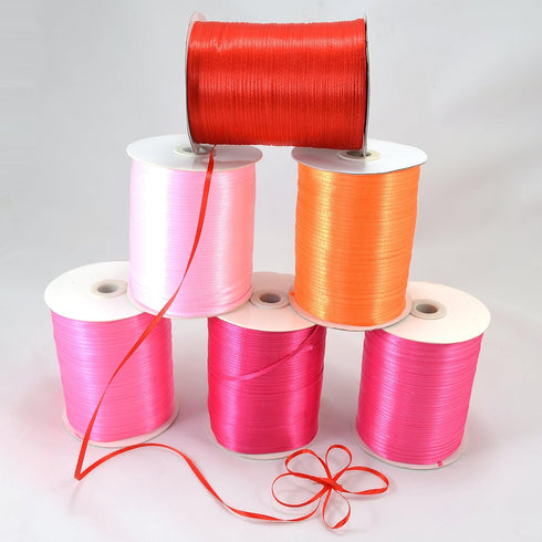 1/8-Inch Satin Ribbon by 870 Yard Giant Spool | Double Face Woven Polyester Ribbon Hanging Tag&Card for Art Projects | No Fading Scrapbook Fabric ...