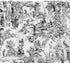 Victoria Park Toile Tie-Up Valence Window Curtain, Black...