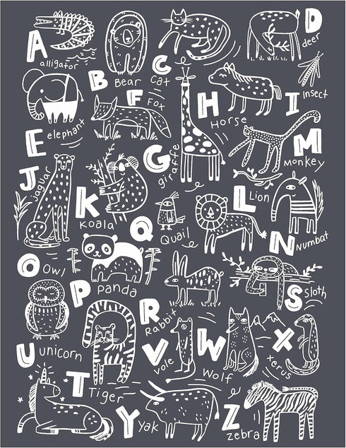 A Makers Studio Mesh Stencils | Nordic Alphabet | Adhesive Stencils Reusable | Nursery Mesh Stencils for Crafts Reusable with Chalk Paste, Stencil...