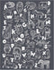 A Makers Studio Mesh Stencils | Nordic Alphabet | Adhesive Stencils Reusable | Nursery Mesh Stencils for Crafts Reusable with Chalk Paste, Stencil...