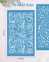 Puocaon Clay Silk Screen Stencils - 10 Pcs Marble Pattern Reusable Silk Screen Stencils for Polymer Clay Jewelry Making, Terrazzo Fluid Trendy Pol...
