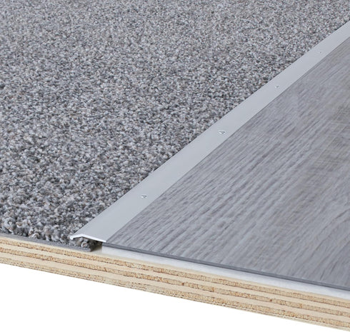 M-D Building Products 66001 7/8 in. x 36 in. Polished Aluminum Carpet Trim w/Screw Nails...
