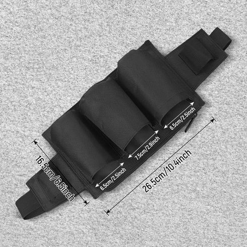 Tool Pouch Waist Belt Bag House Cleaning Tool Belt Multipurpose Tool Belt Carrying construction Tool Belt for Housekeeping Gardening, Black...