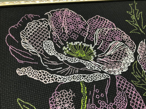 Riolis Cross Stitch, Lace Poppies (14 Count)...